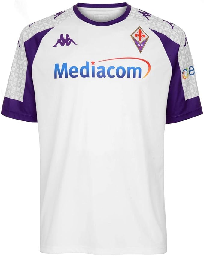 kappa kombat 男士*菲律宾足球运动 t 恤 - 白色紫色(小码)